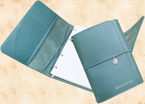 Блокнот кожа_зел